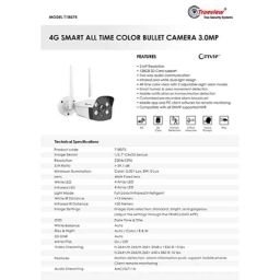 Trueview T18075 3MP 4G Smart Sim All Time Color Bullet Camera image 5