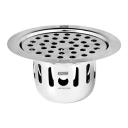 Chilly 138mm Stainless Steel 304 Matt Finish Round Cut Flat Cockroach Trap, CCT-RFC-138-image-32