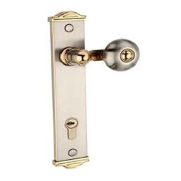Bonus Comfy G5 Reflex 65mm Brass Silver &a; Gold One Side Key Mortice Lock Set-picture-13