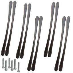 Atom 548 12 inch Black Matt Finish Zinc Cabinet Pull Handle (Pack of 10)-image-29