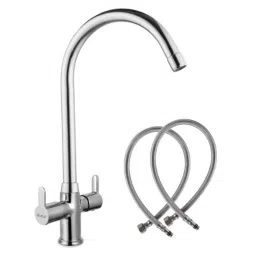 Ruhe Pavo Brass Chrome Finish Centre Hole Basin Mixer with 20 inch Round Swivel Spout, 11-0517-RL-picture-11