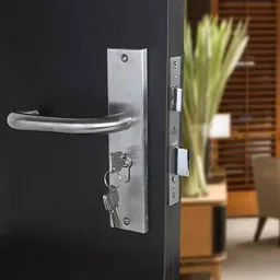 Voltizi 8 inch Stainless Steel 304 Cylindrical Plate Mortise Door Lock Handle Set with 3 Keys, MG1103-BSK-image-54