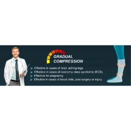 Tynor I67FAZ Polyamide Class-II Beige High Knee Medical Compression Stocking, Size: XS image 5