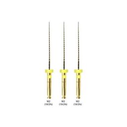 Waldent 6 Pcs W6 (25/6%) 25mm Wal-Flex Gold Rotary Files Set-picture-10