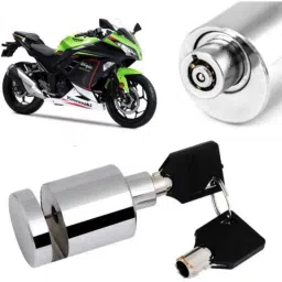 Auto Pearl Stainless Steel Silver Heavy Duty Anti Theft Motorcycle Disc Brake Lock, Lock-265-picture-22