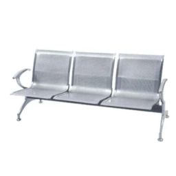 Wellton Healthcare 3 Seater Stainless Steel Chrome Plated Waiting Chair-28
