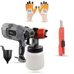 Hillgrove 550W 0.8 Litre Plastic DIY HVLP Paint Sprayer Gun with Gloves &a; Utility Knife, HGCM1286-image-30