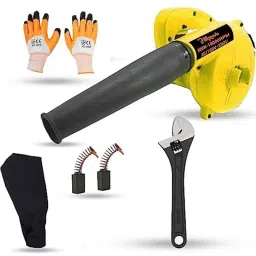 Hillgrove 800W Plastic Yellow Electric Air Blower with Carbon Brushes, Gloves &a; 8 inch Adjustable Wrench, HGCM1118-picture-17