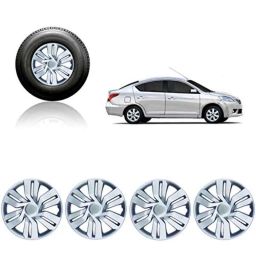 Auto Pearl 4 Pcs 15 inch Silver Wheel Cover Set for Nissan Sunny-picture-11