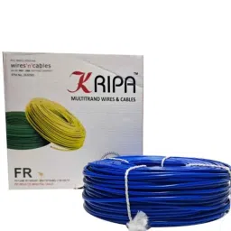 KRIPA 0.75 Sqmm Single Core Blue FR PVC Insulated CCR Copper Wire for Domestic &a; Industrial Purpose, Length: 36 m-image-76