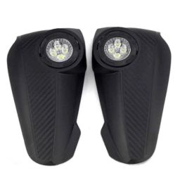 AllExtreme EXVHGB1 7/8 inch 8W Black Handlebar Protector Wind Hand Guard-12