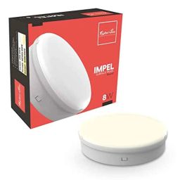 Fybros Impel 8W Polycarbonate Warm White Round LED Ceiling Surface Light, FLS5327A-17