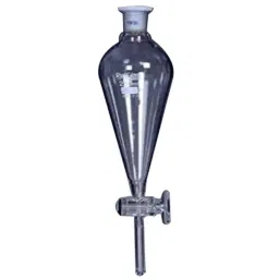 Rasayan 125ml Separating Funnel with PTFE Rotaow Glass Key, 22403-4