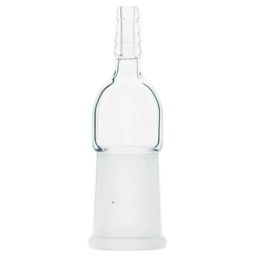 ABGIL B-55 Borosilicate 3.3 Glass Glossy Smooth Finish Straight Vacuum Adapter, ABG534-15