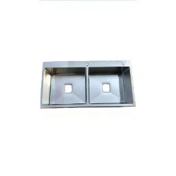 BLACKADO 45x20x10 inch Stainless Steel 304 Satin Finish Double Bowl Handmade Kitchen Sink with Tap Hole-image-80