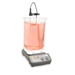 Remi 10L Magnetic Stirrer with Glass Ceramic Hot Plate, LCD Display of Speed &a; Temperature with External Pt-1000 Probe &a; Stand, Model: 10 MH Plus-13