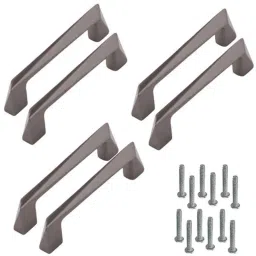 Atom 218 10 inch Black Matt Finish Zinc Cabinet Pull Handle (Pack of 6)-image-28
