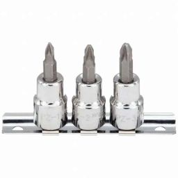 Westward 3/8x3/8 inch Steel Socket Bit Set, 54TN89-picture-35