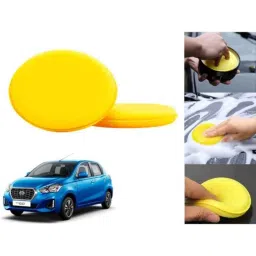 Auto Pearl Polyurethane Beige Washing &a; Waxing Polish Foam Sponge for Datsun Go 2020 (Pack of 2)-picture-32