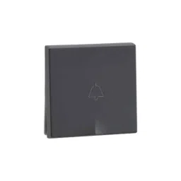 Legrand Lyncus 6A 1 Way 2 Module Chic Grey Bell Push, 677422-picture-0