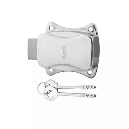 Dorset 25mm Silver Satin Finish Stainless Steel Cupboard Lock, AL450SS (Pack of 2)-picture-0