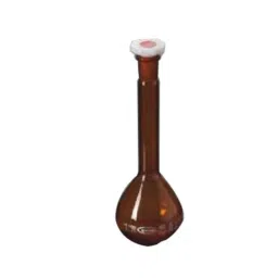 Glassco 1000ml Wide Mouth Volumetric Flask with Penny Head Glass &a; Polyethylene Stopper, 130.576.10A-11