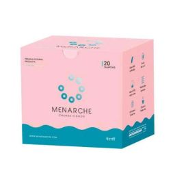 Menarche 20 Pcs Regular Flow Premium Organic Cotton Tampon Set, MTP001-37
