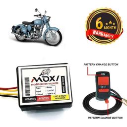Auto Pearl 12V Black Front &a; Rear Flasher Indicator Light with Switch for Classic Squadron-picture-13