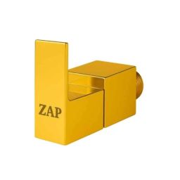 Zap 1/2 inch Brass Gold Finish Angle Valve with Square Wall Flange for Bathroom, Wash Basin &a; Geyser-picture-14