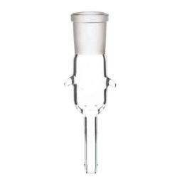 ABGIL B-40 Borosilicate 3.3 Glass Glossy Smooth Finish Receiver Straight Delivery Adapter, ABG282-33