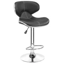 Chair Garage PU Leatherette Black Adjustable Height Bar Stool, CG05-image-12