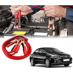 Auto Pearl 700Amp 5m Red Car Auto Battery Booster Jumper Cables with Alligator Wire Clamp for Linea 2015, Size: Free-27