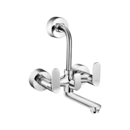 Cera Brooklyn Metal Quarter Turn Wall Mixer with Bend Pipe, F1018402-image-74