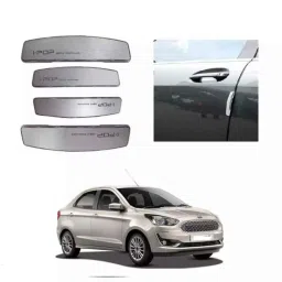 Spreadx Plastic Stylish I-Pop Silver Colour Elegant Car Door Guard Protection Universal Type for Ford Aspire Type-2 Set Of 4 Pcs, SPR-WXYLZ3-picture-18