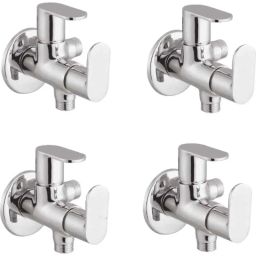 IRIS Ocean Brass Chrome Finish 2 Way Angle Cock (Pack of 4)-image-5