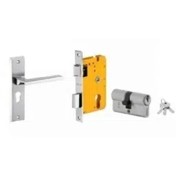 Dorset HL Series Piera 70mm Stainless Steel Patina Finish Door Handle Lock Set with Both Side Key Cylinder (Pack of 3)-picture-42