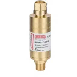 Messer DG91 UA Oxy G 3/8inch RH FBA Regulator Side Oxygen FlashBack Arrestor, 463860-14