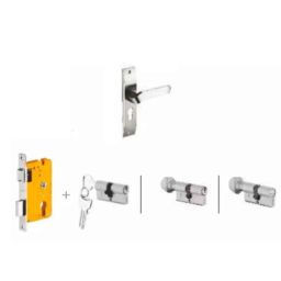 Dorset Hale HL HALE 190mm Zinc SC Finish Lock Set with Coin &a; 60mm Knob Cylinder-picture-12