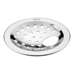 Ruhe 4.5 inch Stainless Steel Glossy Finish Solid Polka Round Floor Drain with Hole, 16-0610-04 (Pack of 2)-picture-5