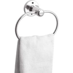 HomeWorks Stainless Steel Oval Chrome Finish Towel Ring-image-23