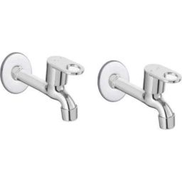 IRIS Prime Stainless Steel Chrome Finish Long Body Bib Cock (Pack of 2)-image-64