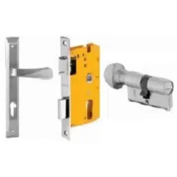 Dorset ML Series Noha 60mm Stainless Steel Silver Chrome Finish Door Handle Lock Set with Coin &a; Knob, ML NO (Pack of 3)-image-66