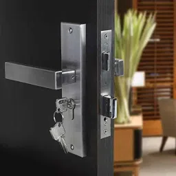 Voltizi 8 inch Stainless Steel Matt Finish Cylindrical Plate Mortise Door Lock Set with 3 Keys, LB1007-picture-28