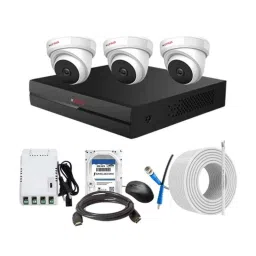 CP Plus 2.4MP Full HD Audio Indoor &a; Outdoor CCTV Combo Kit with 4Ch DVR, 3 Dome Camera, 4Ch SMPS, 70m Copper Cable, 1TB HDD &a; Connectors-11