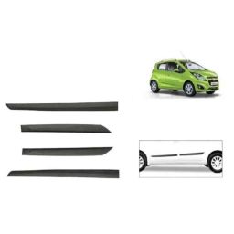 SureStrive 4 Pcs Black Side Door Car Beading Set for Chevrolet Beat All Model-76