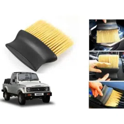 Auto Pearl Nylon Beige Car Dashboard Dust Cleaner Brush for Gypsy MG 410-picture-4