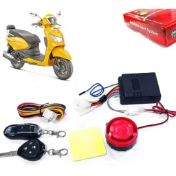 Auto Pearl 12V Black Two-Way Anti Theft Motorcycle Alarm Kit with 2 Pcs Remote for Pleasure+ 110-picture-46