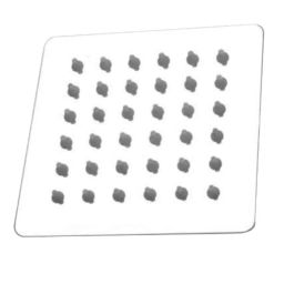IRIS 4 inch Stainless Steel 304 Silver Square Overhead Shower-image-55