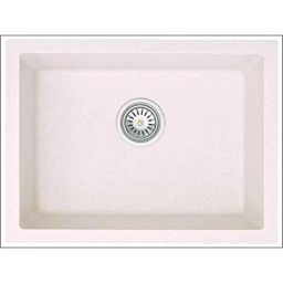 Uken Heavy Duty Quartz Kitchen Sink (24X18) With Accessories(24/18-Qu-Gr-St-5) White-image-85