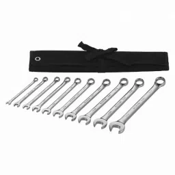 Westward 10Pcs Steel Full Polish Offset Combination Wrench Set, 54DF91-picture-3